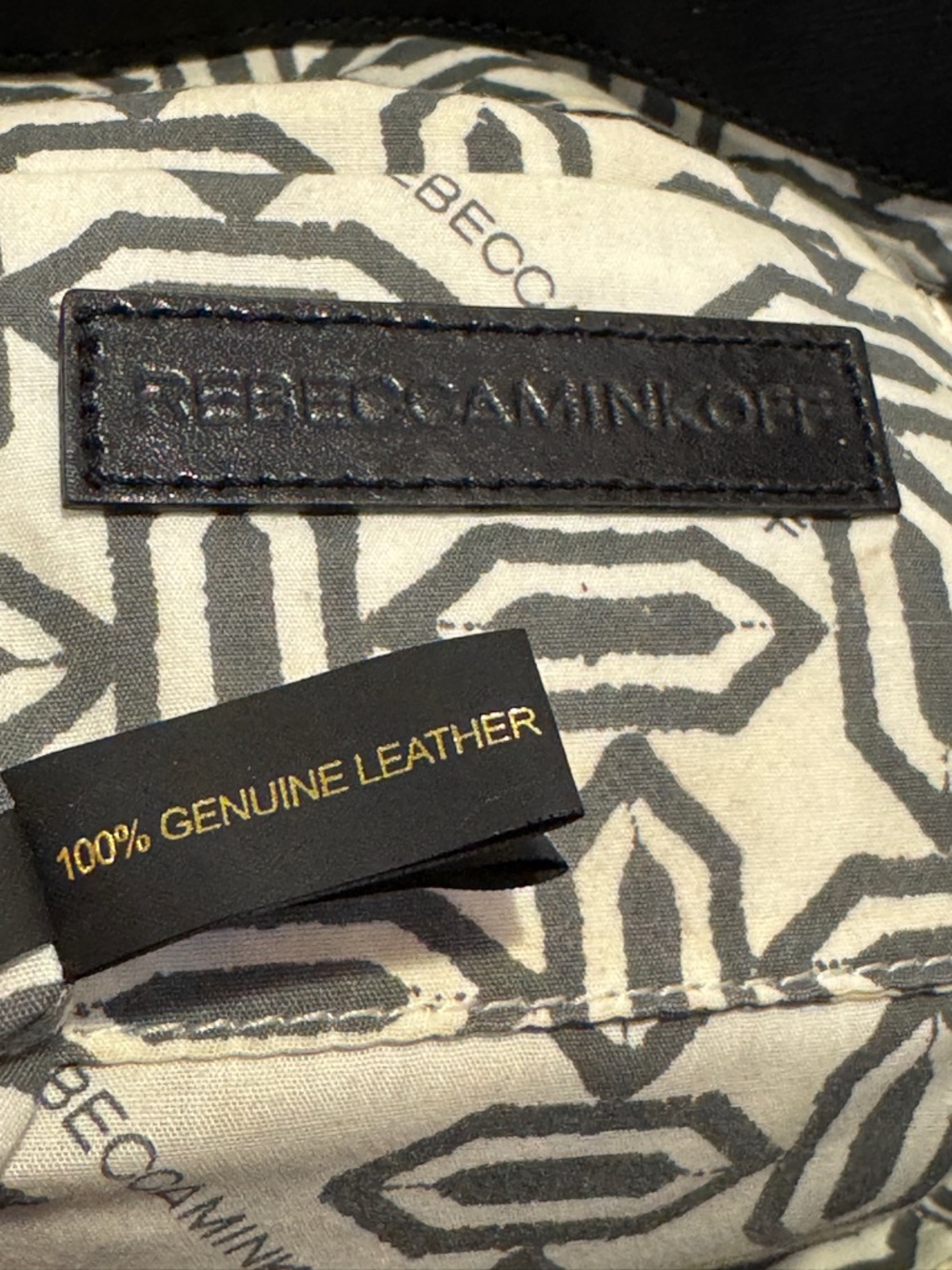 Rebecca Minkoff Saffiano Leather Large MAB Tote Shoulder Bag Black $295.00 - Picture 12 of 16
